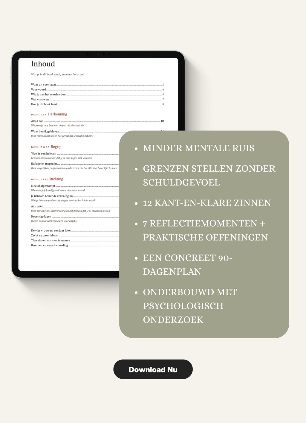 Inhoudsoverzicht van het ebook Zacht en Onwrikbaar