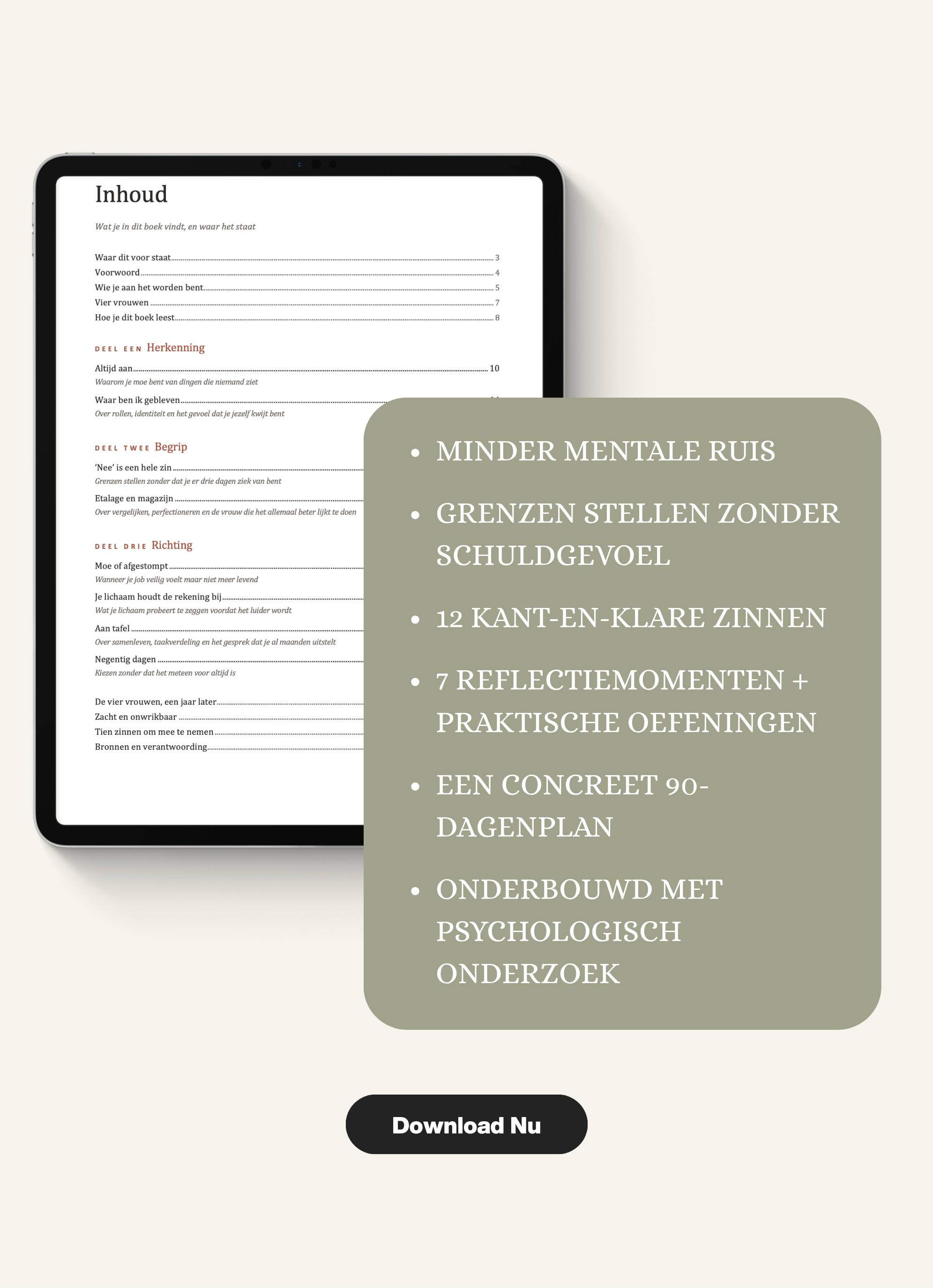 Inhoudsoverzicht van het ebook Zacht en Onwrikbaar
