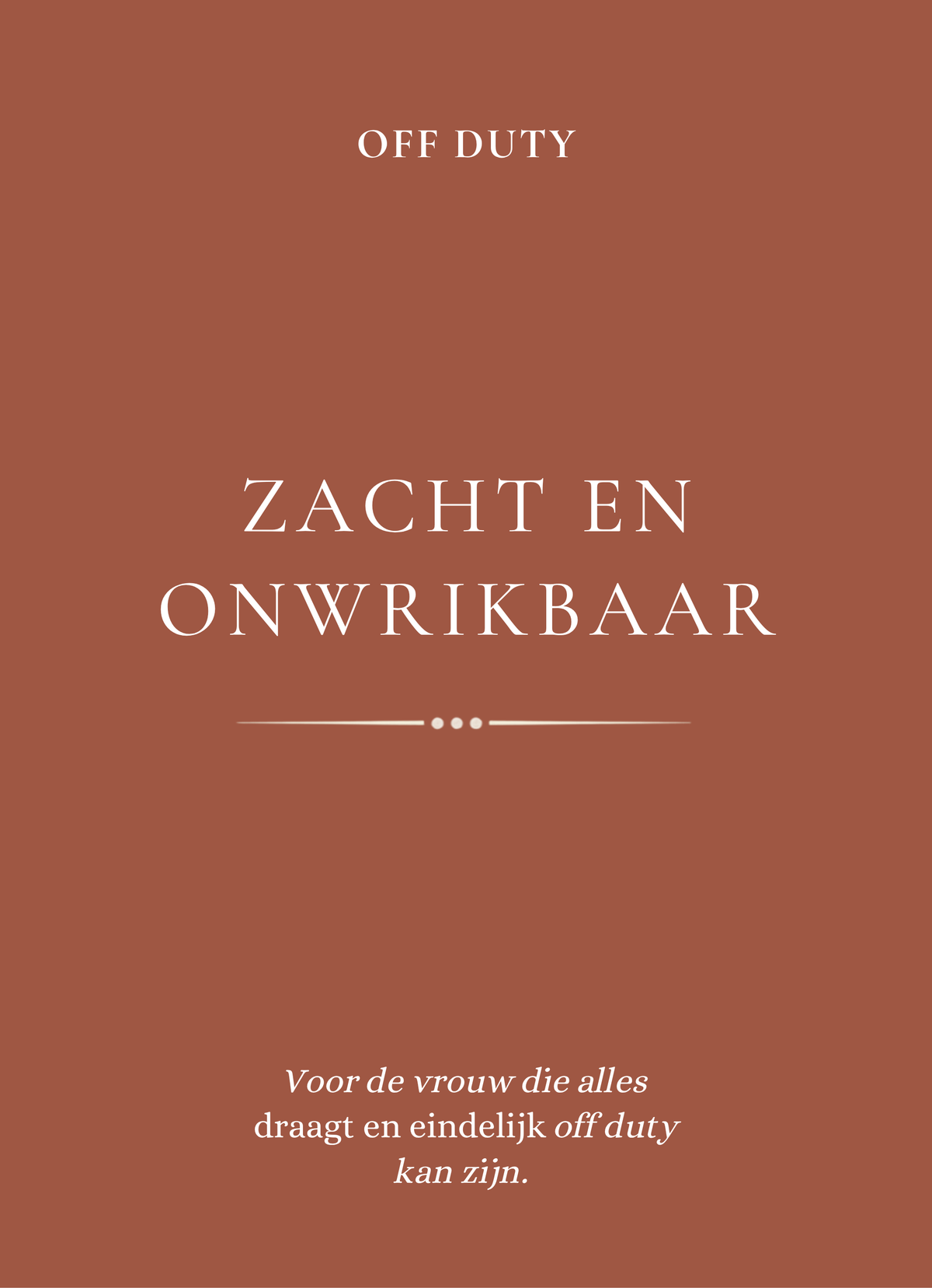 Cover van het ebook Zacht en Onwrikbaar van Off Duty