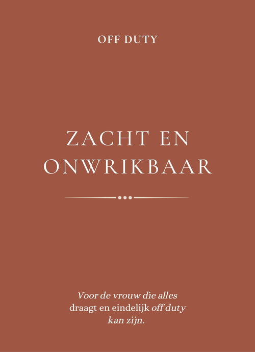 Cover van het ebook Zacht en Onwrikbaar van Off Duty